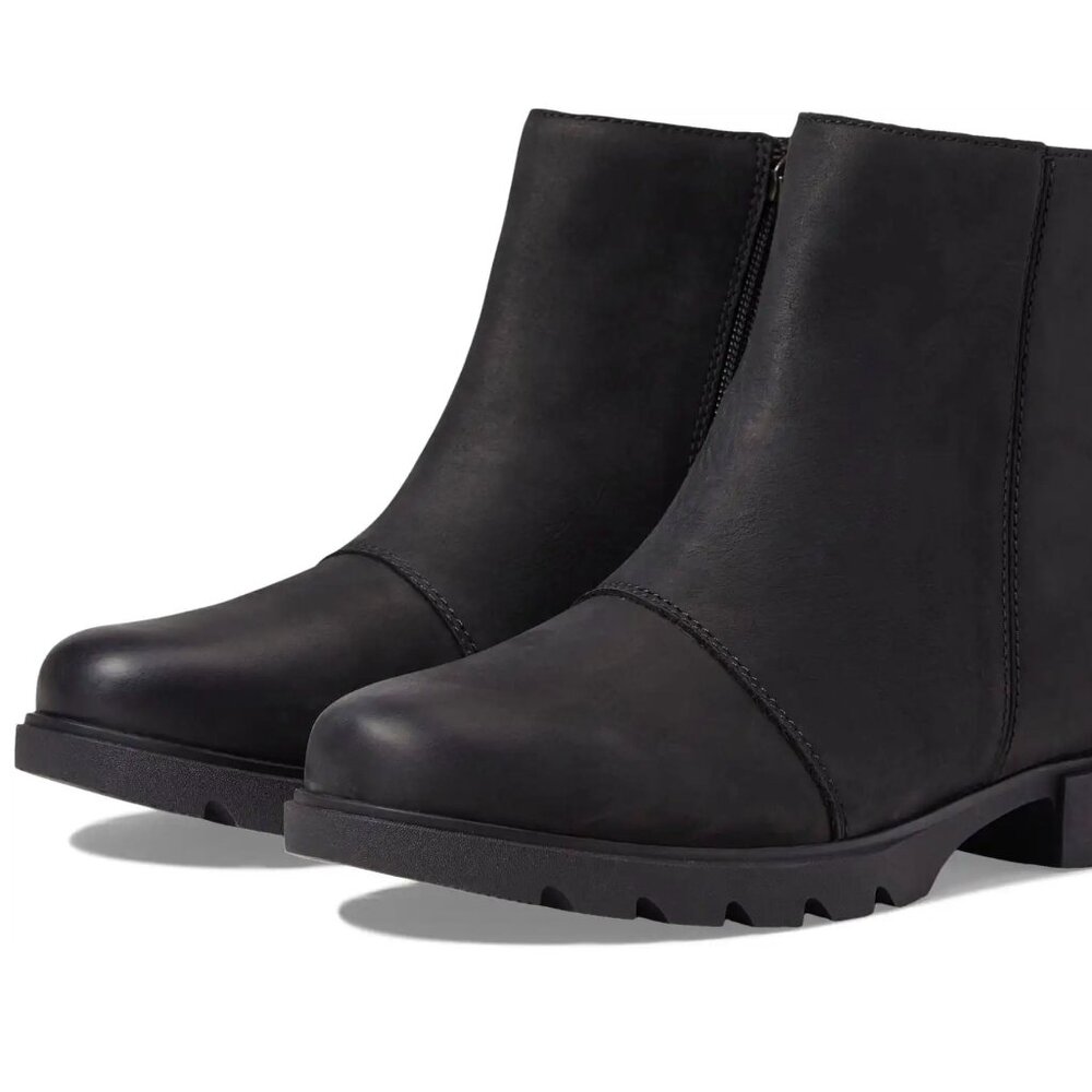 Sorel Emelie III Zip Waterproof Booties leather zip Women's  - Black